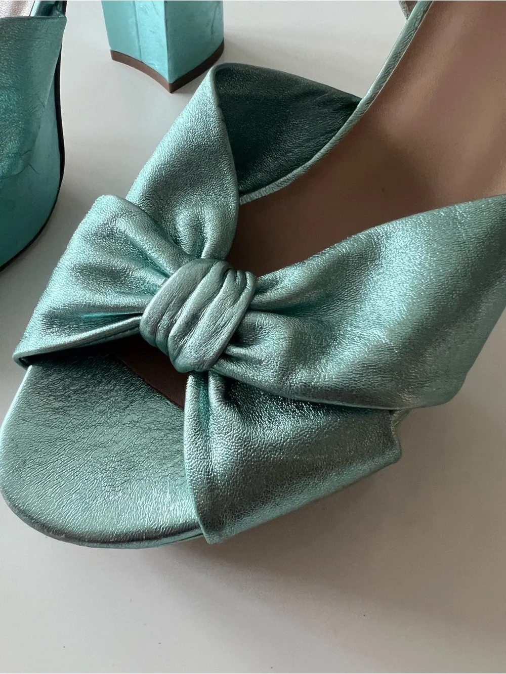 LK Bennett London size 40 , 9-9.5 metallic leather platforms from Nordstroms NWD